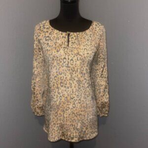 FRED DAVID LEOPARD PRINT BLOUSE